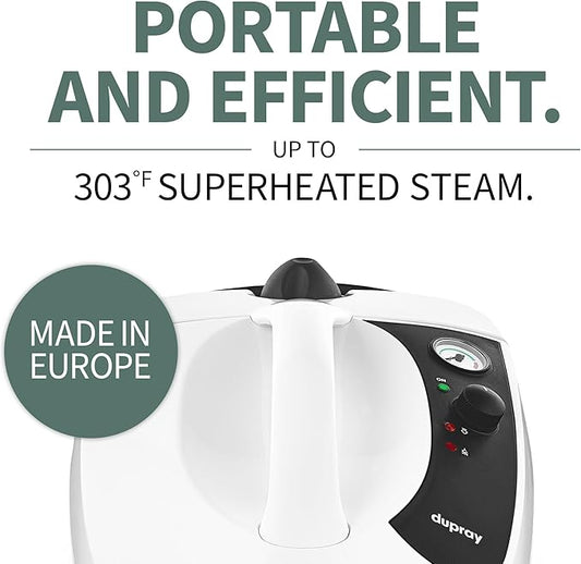 Dupray One Steam Cleaner: Portable, chemical-free all-purpose steamer for floors, tiles, and more. Made in Europe, ideal for home and professional use.