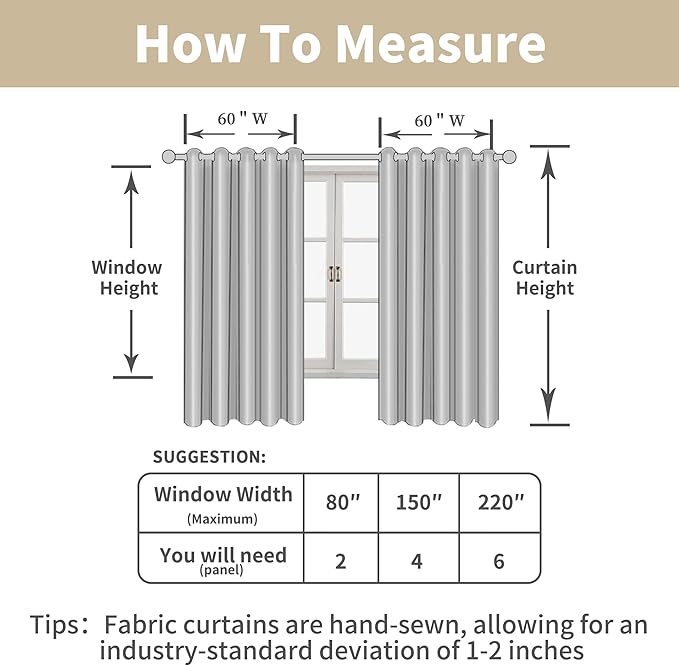 LAMIT Terracotta Linen Curtains for Bedroom, Grommet Thermal Insulated Soft Curtains Boho Light Filtering Panels for Living Room/Outdoor/French Door, 2 Panels, W60 x L84
