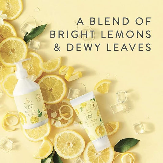 Thymes Hand Wash Refill - Lightly Scented Liquid Hand Soap for Bathroom and Kitchen Refill - Moisturizing Formula with Natural Ingredients (Lemon Leaf, 24.5 fl oz)