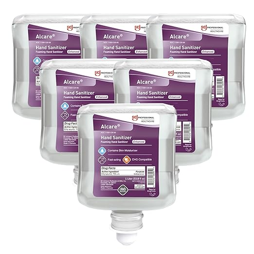 SC Johnson Professional Alcare Enhanced Foaming Hand Sanitizer 1L OptiDose Manual Cartridge, 6 Pack