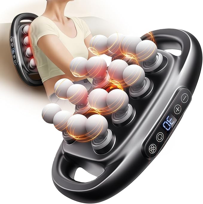 16-Drive Massage Gun Deep Tissue Muscle Massager with 3 Modes & 30 Intensities, Portable Quiet Percussion Massager for Legs, Waist, Back, Neck, Buttocks Muscle Pain Relief