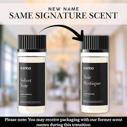 Hotel Diffuser Oil Inspired by 5-Star Hotel Scent-50 mL 1.69 fl oz-Essential Oil Blend Rose, Lemon and Musk Notes for Aromatherapy Ultrasonic & Cold Diffusers-Noir Mystique, Thanksgiving Gift