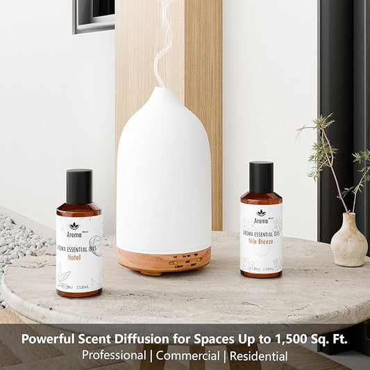 Hotel Fragrance Diffuser - Dubai Essential Oils Scent - Luxury Hotel Inspired Home Aromatherapy Diffuser Oil - Galbanum, Sandalwood, Musk - for Diffuser, Humidifier, Ultrasonic, Reed - 150ML