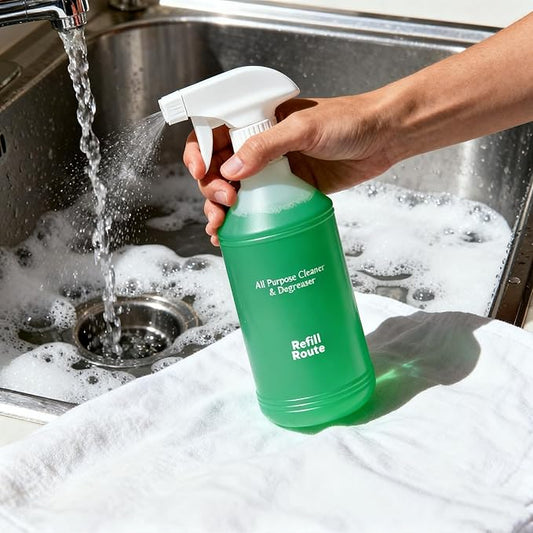 All Purpose Cleaner Spray, All-In-One Multipurpose Cleaner, Cleaning Spray for Every Surface, Bathroom Cleaner for Home, Kitchen ((12 x 16 Fl oz) Fresh Lime