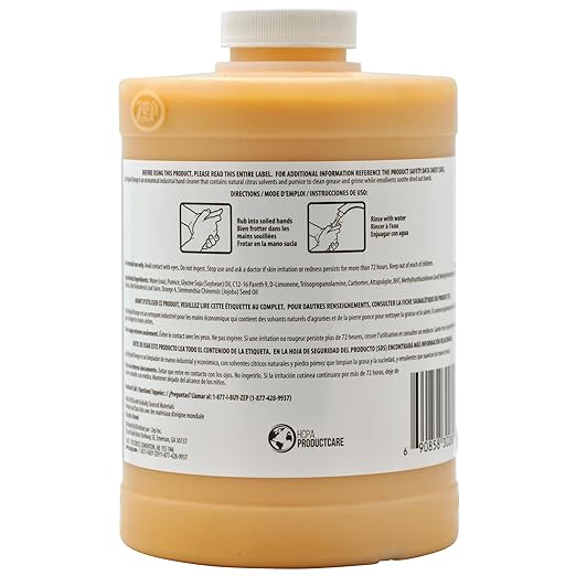 Zep Original Orange Industrial Hand Cleaner - 32 Oz (Pack of 1) 302804 - Tough on Grime, but Gentle on Hands
