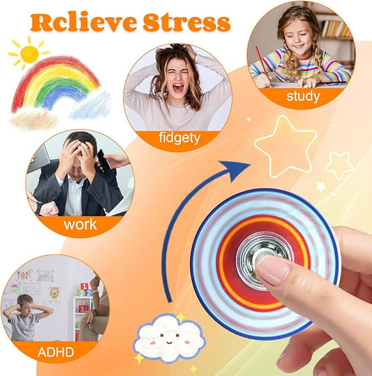 40 Pack Mini Fidget Toys for Spinner,Christmas Stocking Goodie Bag Stuffers Party Favors Gifts Sensory Toys for Kids Boys Girls Adults ADHD Stress Relief,Treasure Box Toy Classroom Prizes Supplies