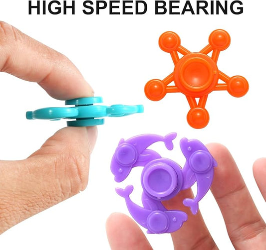 40PCS Fidget Spinners Bulk-Mini Fidget Spinner Toys for Kids Teens Adults Birthday Party Favors,Return Gifts,Goodie Bags Stuffers,Party Games,Classroom Rewards Carnival Prizes