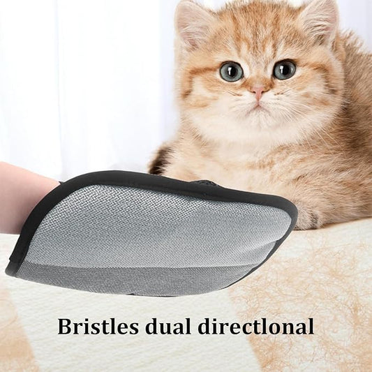 Pet Hair Removal Glove for Dogs & Cats,Reusable Electrostatic Pet Hair Remover Gloves,Magic Brush Pet Hair Removal Tool for Furniture,Couch,Car Seats,Clothing(2Pcs)