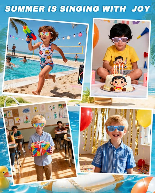 Lifree Kids Sunglasses Bulk Party Favors Boys Girls Sunglasses for Kids Age 3-8 with UV400 Protection for Kid Pool Birthday