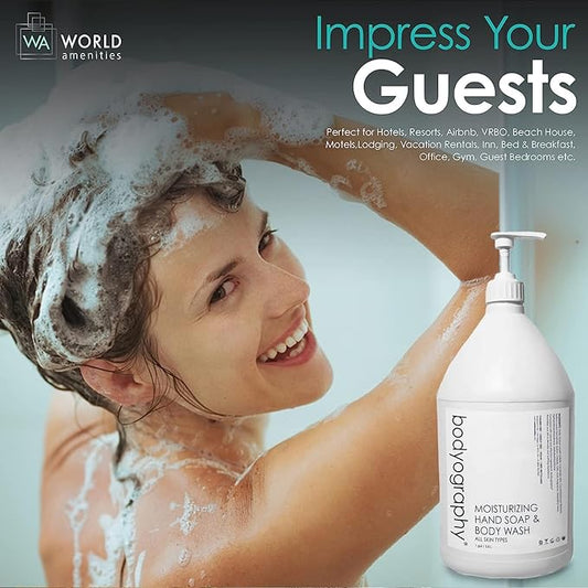 World Amenities Bodyography Hand Soap and Body Wash