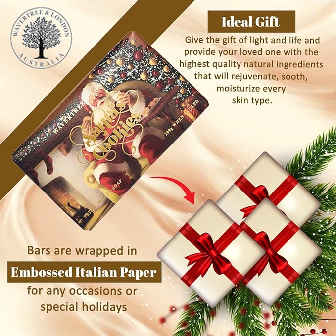 Wavertree & London Havana Scented Natural Soap (8 Bars), 7oz Moisturizing French Triple Milled Soap Bars enriched with shea butter - Pure Plant Oil Bath & Body Bars for All Skin Types
