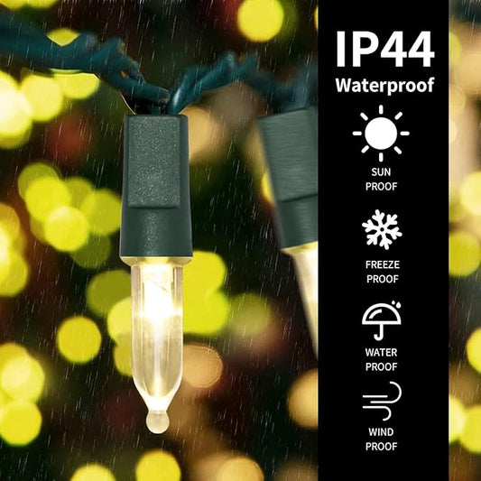 Battery Operated String Lights, 50 LED 18ft Christmas Lights Mini Lights with Timer & 8 Modes, for Christmas Tree Wreath Party Wedding Thanksgiving Decoration(Warm White)…