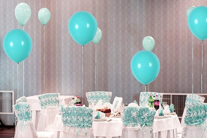 Teal Balloons,Tiffany Blue Balloons,12inch 100 pcs Turquoise Balloon for Party Decoration paty Graduation Decoration
