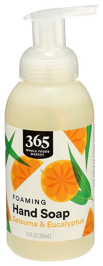 365 by Whole Foods Market, Hand Soap Foaming Satsuma Eucalyptus, 12 Fl Oz (Pack of 2)