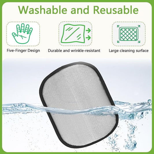 2 Packs Electrostatic Pet Hair Remover Glove for Dogs and Cats – Reusable Brush Pet Hair Removal Glove for Furniture, Car Interiors, Bedding & Clothing