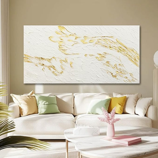 SOUGUAN Graffiti Wall Art Abstract Canvas Picture Modern Wall Painting 24"x48" Hand Painted Artwork for Bedroom Posters for Office