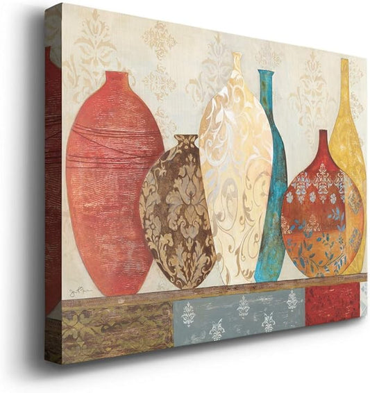 Wexford Home Home Decor Landscape Canvas Wall Art Abstract Floral Painting Modern Pictures Artwork Decoration for Living Room Kitchen Bathroom Office, Ready to Hang, collection of memories, 24x36