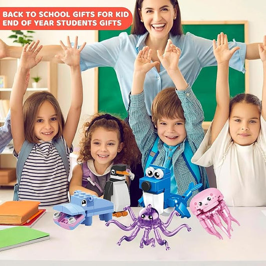 Party Favors - 24Pack Mini Building Blocks Toy for Goodie Bag,Bulk Toys Classroom Prizes,Party Bag,Pinata Stuffers,Back to School Birthday Students Gifts for Kids,Boy 6-8-12