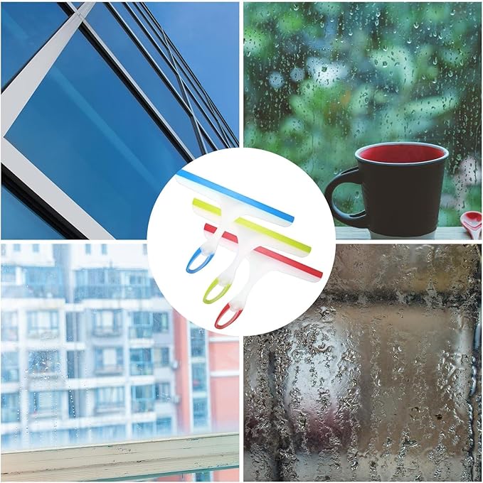 18pcs Bathroom Squeegee Shower Squeegee for Glass Doors, for Shower Glass Cleaner Squeegee, Window Cleaning Shower Door with 10 Hooks