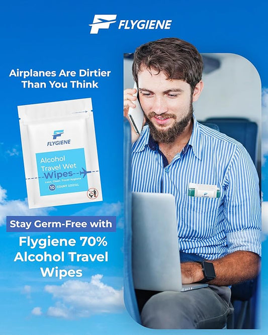 Travel Sanitizing Wipes (10 Count (1 Pack of 10))