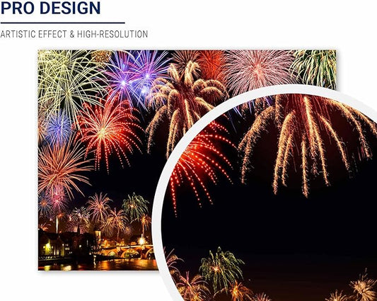 Allenjoy 8x6ft 2026 New Year Backdrop Annual Countdown NYE Shining Bokeh Fireworks Family Party Supplies Holiday Festival Decoration Celebration Photoshoot Props Photography Background Booth Banner