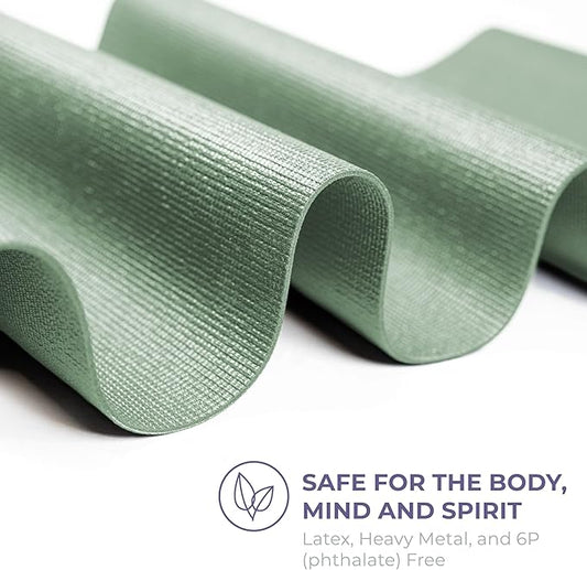 Sunshine Yoga Voyage Yoga Mat, 6 Pack, 72" x 24" Professional Studio and Gym Bulk Yoga Mats, 5mm Thick, Durable, Anti-Tear, Non Slip Fitness and Exercise Mats