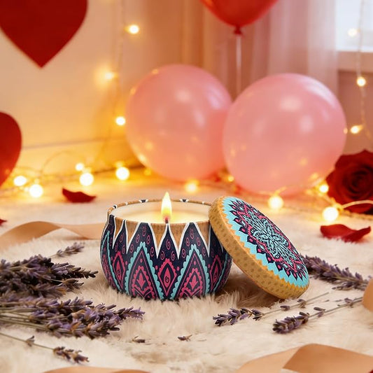Scented Candles Gift Set,8% Essential Oil,8 Pack Aromatherapy Candle,Stress Relief Gifts for Women,120H Burning, Candles for Home Scented, Ideal for Birthday,Thanksgiving, Mother's Day,Valentine's Day