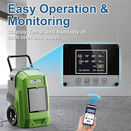 ALORAIR 180 Pints Commercial Dehumidifier with Pump Drain Hose, Smart Wi-Fi Dehumidifier for Large Basement, Industrial or Commercial Space, Smart Wi-Fi, 5 Years Limited Warranty