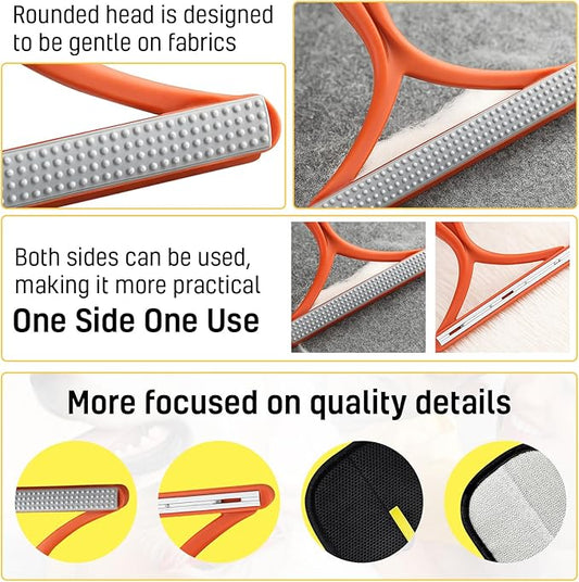 NEXIBY– Pet Hair Removal Glove & Scraper Set | Electrostatic Grooming Mitt for Dog & Cat Hair | Magic Brush Tool for Furniture & Clothes | Reusable Pet Fur Remover Glove | Includes 1 Glove & 1 Scraper