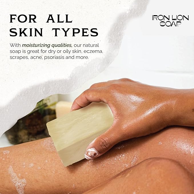 ILS Soap co - Super Shea (Unscented Olive Oil and Shea Butter) All Natural Bar Soap for All Skin Types - Plant Based, Cold Process and Handmade in the USA (single bar)