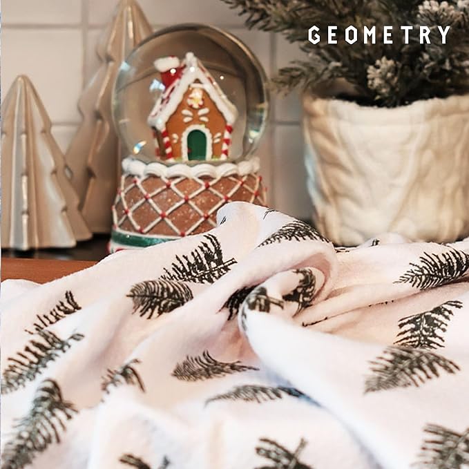 GEOMETRY Christmas Kitchen Towels - Quick Dry Microfiber Cloth Dish Towels for Kitchen Drying - Premium Quick Dry Towel, 2-Pack Set (Davids Star + Happy Hanukkah (Hanukkah Happiness)