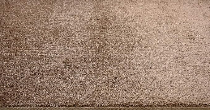 Custom Cut Hallway Runner Rug, Slip Resistant, 31 Inch Wide X Your Choice of Length, Solid Cappuccino, 31 Inch X 32 feet