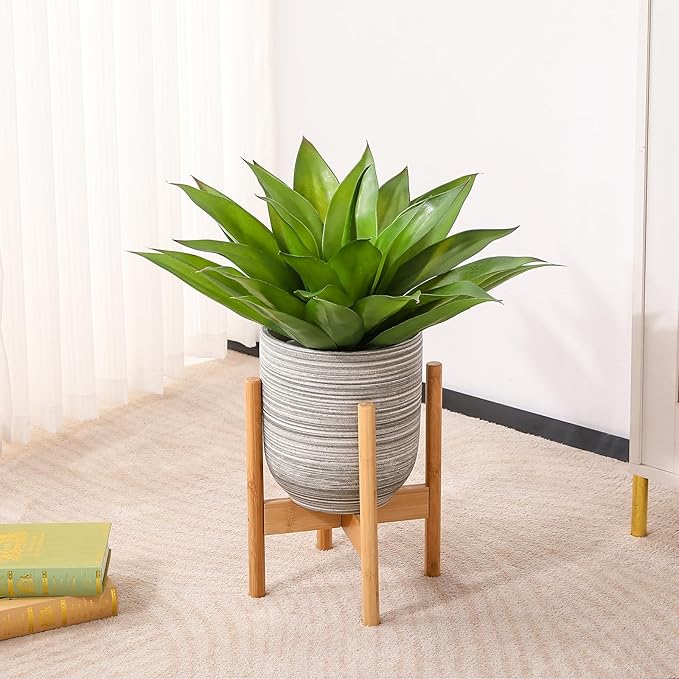 Veryhome Succulents Plants Artificial Agave Plant 28Inch Large Faux Succulent Unpotted Aloe Premium Crafting DIY Greenery Decor for Indoor Outdoor(Green)