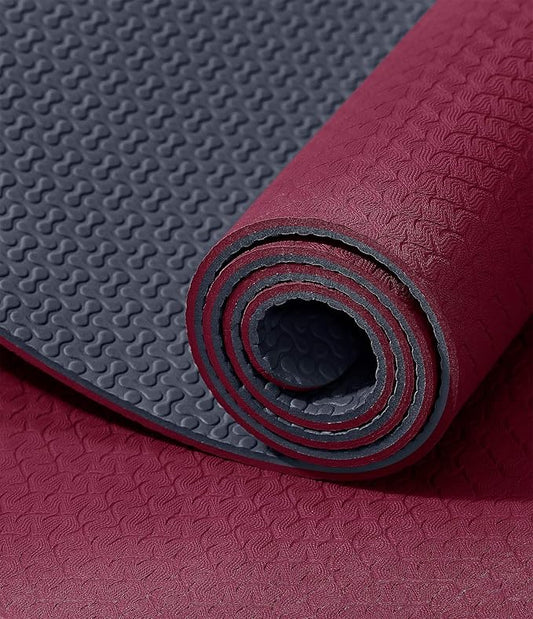 IUGA Yoga Mat Thick Non Slip Anti-tear Pilates Mat Eco Friendly Hot Yoga Mats for Workout & Exercise(72"x 24"x 6mm)