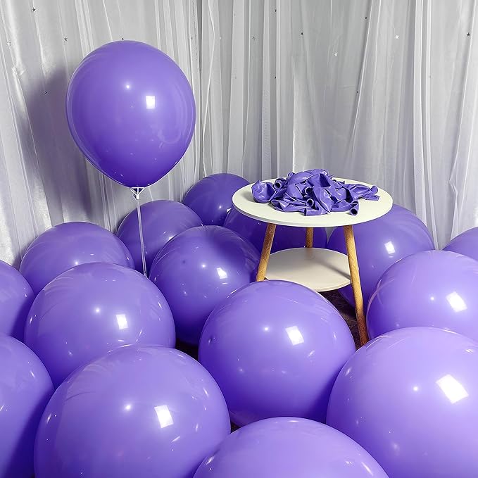 90 Pack Purple Balloons 18 inch Purple Latex Big Balloons for Party Decorations and Events ZWZLIULIAN