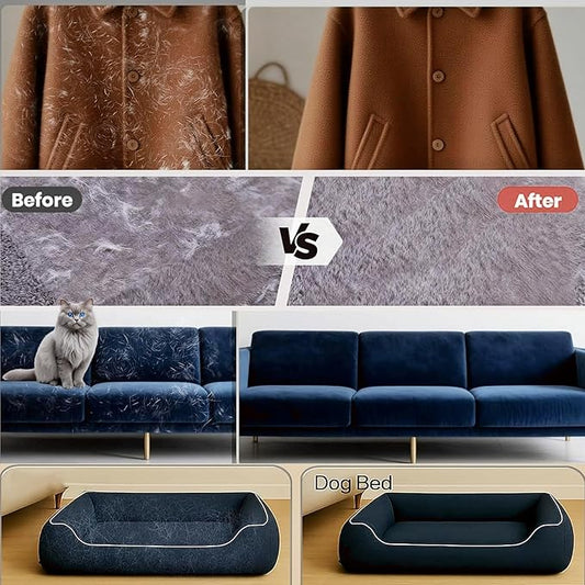 Pet Hair Removal Glove for Cats & Dogs, Newly Upgraded Electrostatic Pet Hair Removal Magic Brush, Reusable Pet Hair Remover Tool for Laundry, Clothing, Carpet, Couch, Car Seat