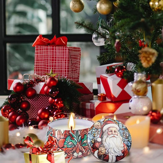 Christmas Candle Gifts Set,12 Pack Scented Candles for Women,300 Hour Long Lasting Natural Soy Wax Aromatherapy Candle, Christmas Gifts for Women