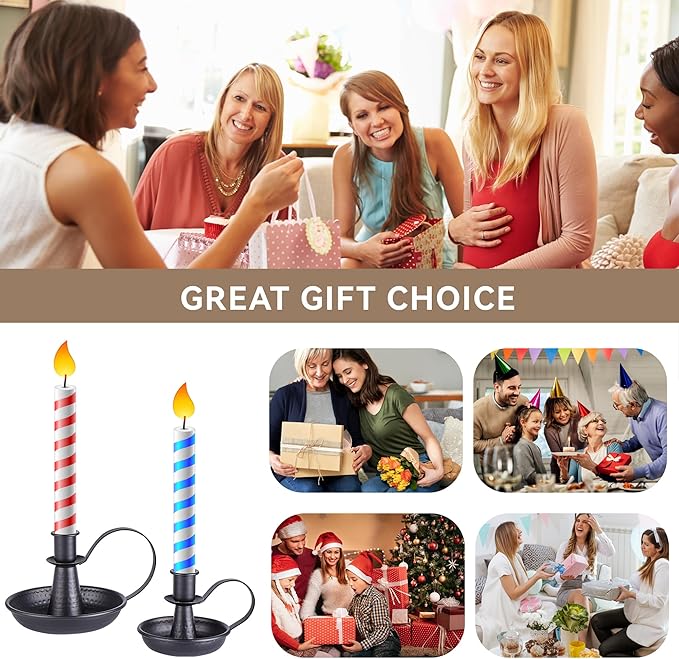 Taper Iron Candle Holder for Pillar Candles,Black Vintage Candle-Stick Holders 2pcs Set for Home & Party Decorations, Dining Table Centerpiece, Wedding Decor, Fireplace Mantel Decor(No Candles