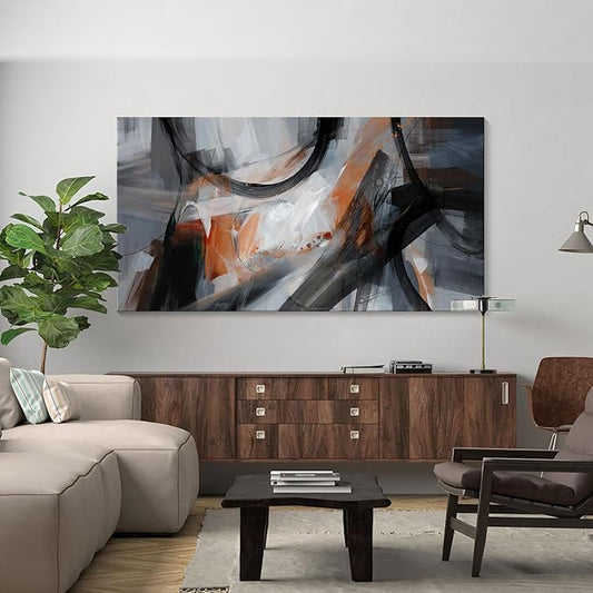 KLAKLA Large Wall Art - Abstract Canvas Wall Decor Modern Print Picture Artwork for Living Room Office Bedroom Home Decor - 58x29 Inches