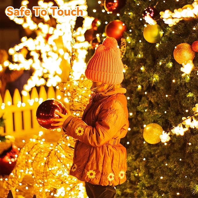 LitHome 99ft 300Led Color Changing String Lights with Remote,35 Colors RGB Christmas Lights with Timer,Dimmable Led String Light Outdoor,Xmas Tree Light Indoor Plug in for Halloween Fall Party Decor