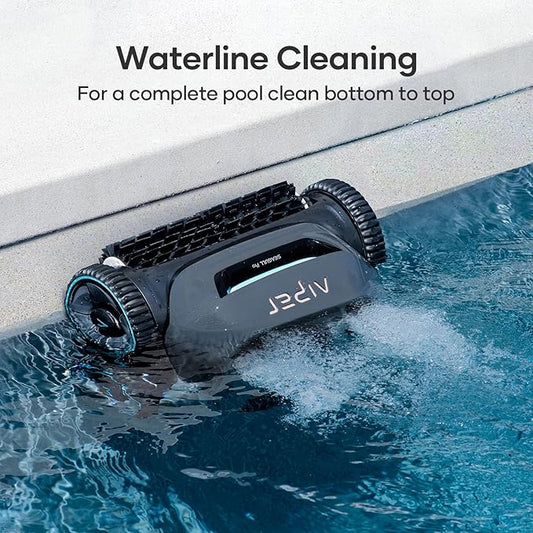 AIPER Seagull Pro Cordless Robotic Pool Cleaner, WavePath Navigation, Wall-Climbing, Quad-Motor, 150 mins Runtime for Inground Pools up to 1,600 sq.ft