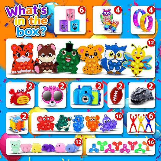 2000 PCS Party Favors for Kids,Bulk Fidget Toys,Goodie Bags Stuffers, Treasure Box Toy for Classroom Prizes, Birthday Gifts, Stocking Pinata Filler Stuffers