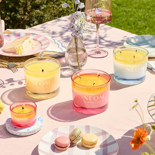 NEOM Great Day Scented Candle, 3 Wick I Hand Finished I 100% Naturally derived Wax I Wild Mint and Mandarin I Designed to Help Uplift Your Day and Boost Your Mood.