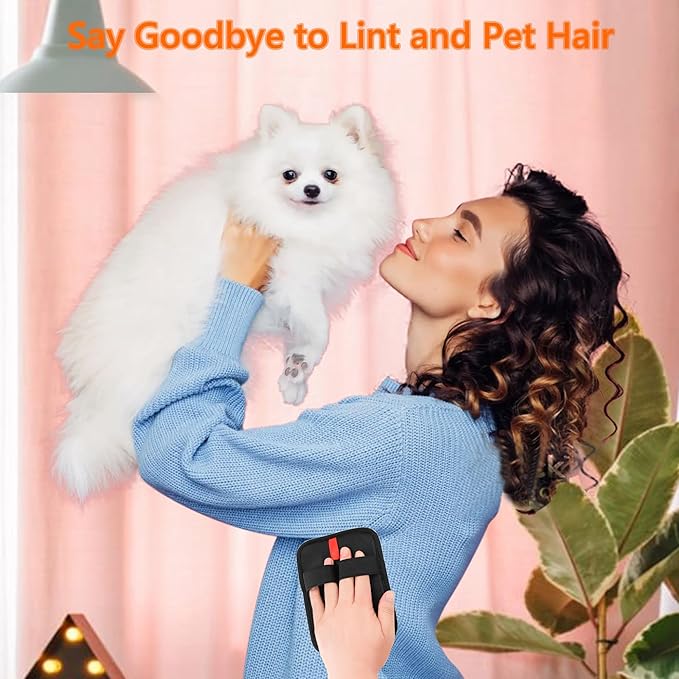 Pet Hair Removal Glove,Static Electricity Grooming Mitt Tool for Dogs & Cats - Remove Fur from Pets, Furniture, Car Seats, Clothing and Sofas