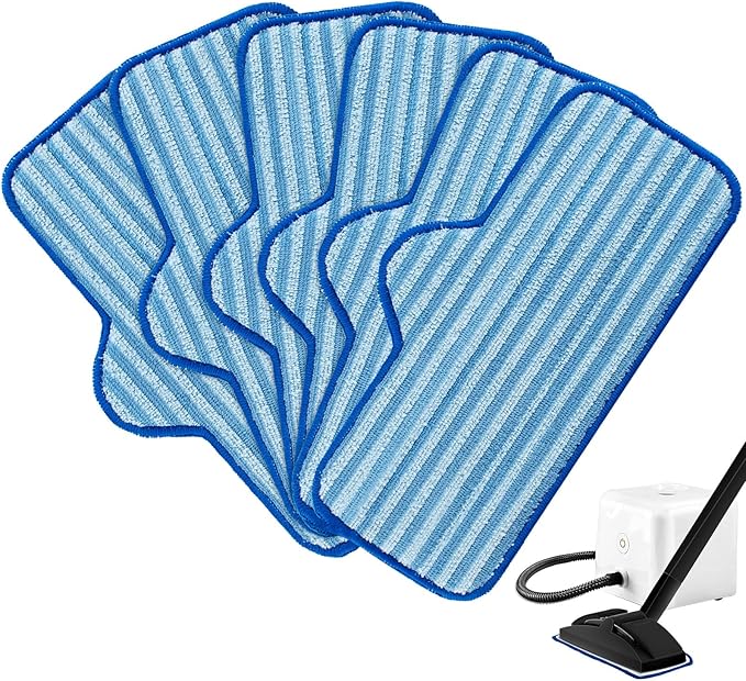 Steam Mop Pads for Dupray Neat Steam Cleaner, 6 Pack Neat Washable and Reusable Microfiber Pads for Dupray Steam Cleaner, Accessories for Dupray Neat Steam Cleaner
