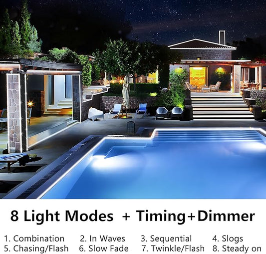 KNONEW 160FT 900LED Rope Lights for Outside,Outdoor String Lights Waterproof 8 Modes Clear Tube Light for Indoor,Bedroom,Wedding,Garden,Patio,Christmas,Tree,Rv,Holiday Decoration(Cold White)