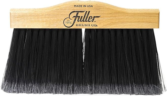 Fuller Brush 10-Inch Upright Maple Wood Broom Head – Indoor and Outdoor Cleaning Head for Hard Surfaces Including Tile, Concrete, Garage Floors, Workshops, Basements, and Commercial Spaces