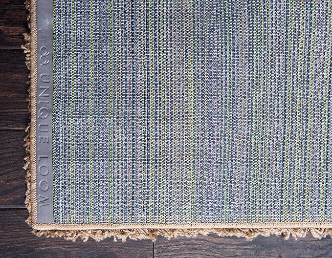 Unique Loom Solid Shag Collection Area Rug (5' 1" x 8' Rectangle, Sandy Brown)