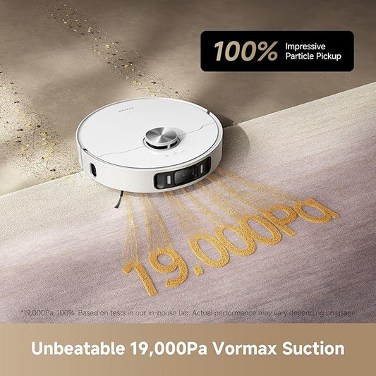 DREAME L40s Ultra AE Robot Vacuum and Mop, 19,000Pa Suction, Diverse Brush Selection, Flexible Mop & 167℉ Self Cleaning Washboard, All-in-One Station, Tangle-Free, Auto Refill, Voice Control