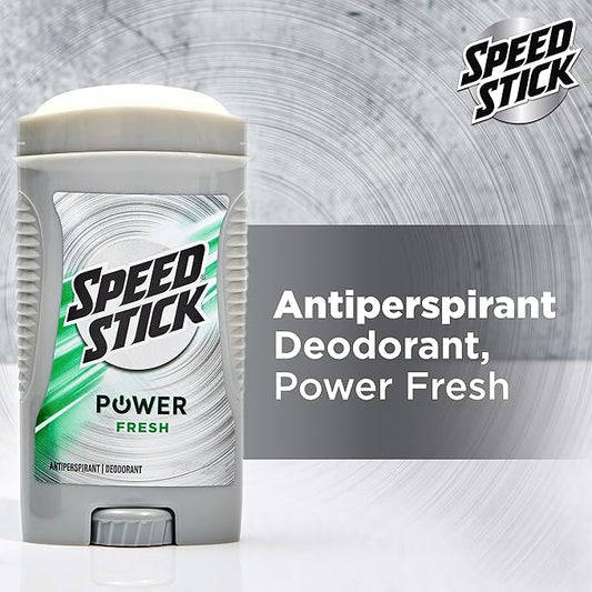 Speed Stick Men's Deodorant, Fresh, 3 Ounce, 4 Pack